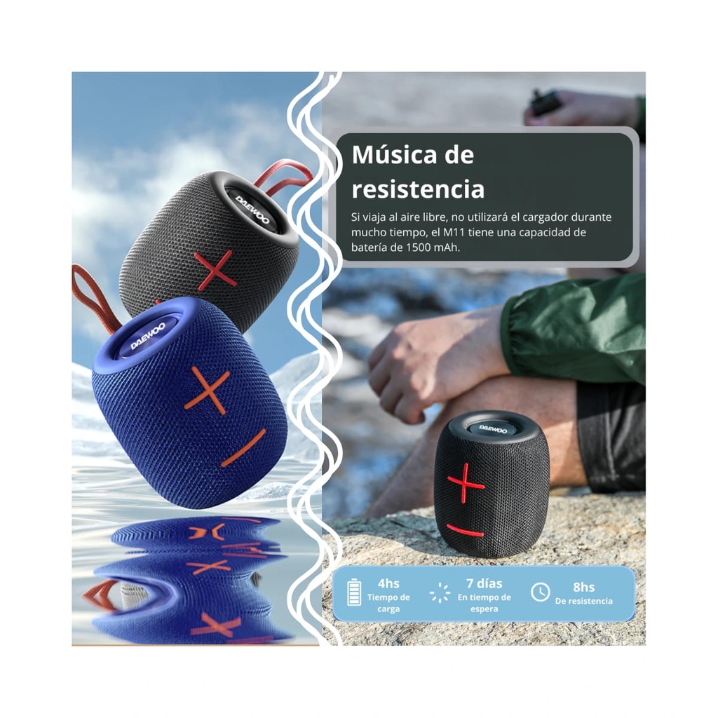 PARLANTE INALÁMBRICO DAEWOO DI-M11 IPX4