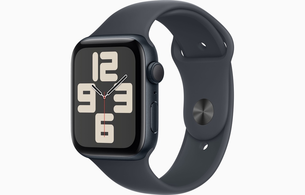 Apple Watch SE (2ª generación) / 44 mm / GPS / Negro / Correa Deportiva Negra S/M