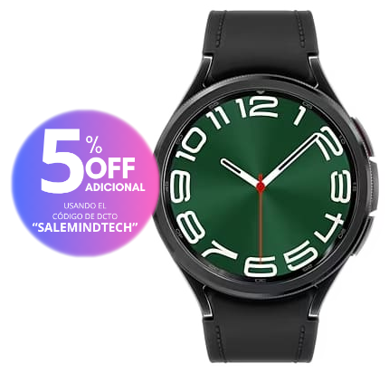 [Reacondicionado] Samsung Galaxy Watch 6 Classic - Negro / 47mm / Bluetooth