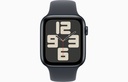 Apple Watch SE (2ª generación) / 44 mm / GPS / Negro / Correa Deportiva Negra Talla M/L