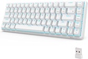 Teclado Gamer Mecánico RK G68 RGB Switch Cherry Brown Color Blanco