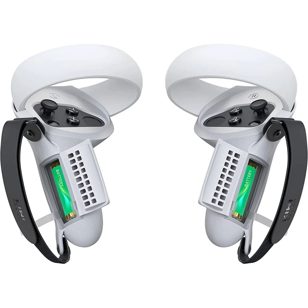 Kiwi Funda para Mandos Oculus Quest 2 duo blanco-negro